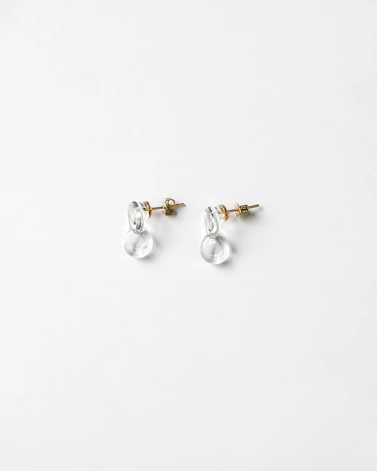 ピアス 朝焼けのカモミール クリア1